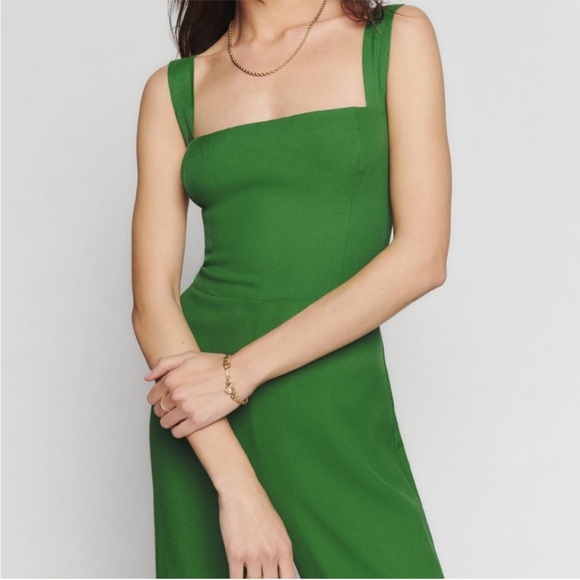 REFORMATION Alva Jumpsuit in Kelly Green sz 8 - Picture 6 of 14